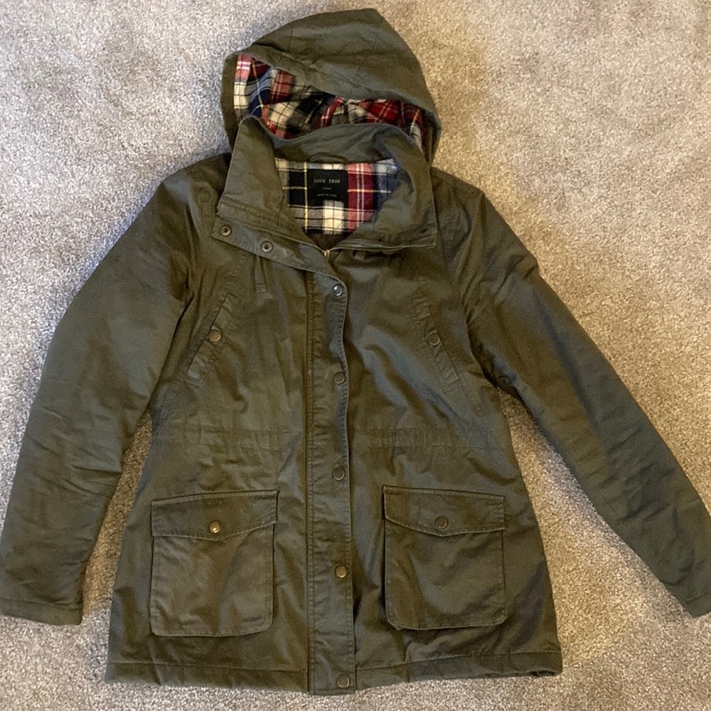 Plaid green jacket